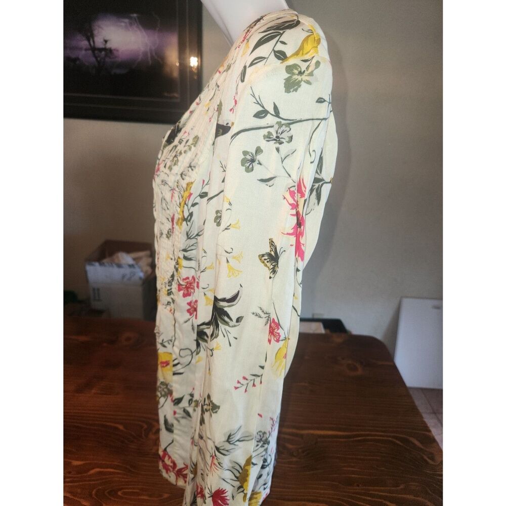 Old Navy Women's Floral Long Sleeve Blouse Top Pullover Shirt Size M Medium - Picture 4 of 5